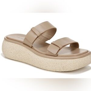 Vince Beige Platform Sandals